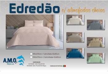 Edredão com Almofadas Cheias AMO 1101